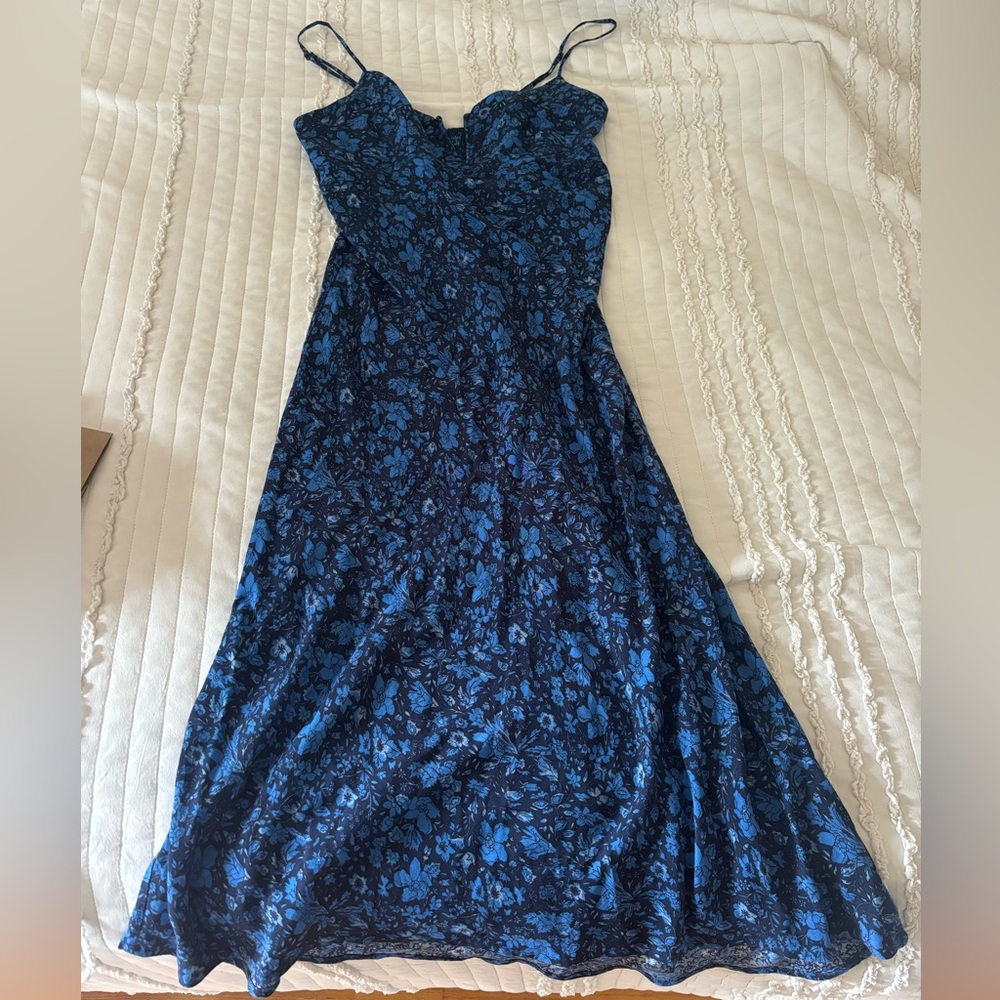 RVCA Blue Floral Maxi Dress